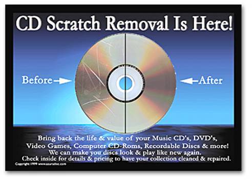 Service Repair  Game Disc Resurfacing Scratch Removal Buffing CD DVD